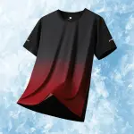 Simple Fashion Gradient Sports T Shirts Fashion Summer Short Sleeve 3D Printed Fitness T-shirts Casual Oversized Unisex Tees