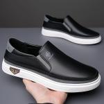 Men's Stylish Slip-On Loafers | Synthetic Shoes | Soft Upper, Non-Slip Rubber Sole, Decorative Stitching | Comfortable for Everyday Casual Wear