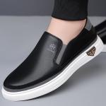 Men's Stylish Slip-On Loafers | Synthetic Shoes | Soft Upper, Non-Slip Rubber Sole, Decorative Stitching | Comfortable for Everyday Casual Wear
