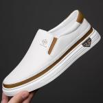 Men's Stylish Slip-On Loafers | Synthetic Shoes | Soft Upper, Non-Slip Rubber Sole, Decorative Stitching | Comfortable for Everyday Casual Wear