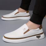 Men's Stylish Slip-On Loafers | Synthetic Shoes | Soft Upper, Non-Slip Rubber Sole, Decorative Stitching | Comfortable for Everyday Casual Wear
