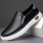 Men's Stylish Slip-On Loafers | Synthetic Shoes | Soft Upper, Non-Slip Rubber Sole, Decorative Stitching | Comfortable for Everyday Casual Wear